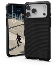 UAG Metropolis LT iPhone 17 Pro Max Hoesje MagSafe Back Cover Kevlar Zwart