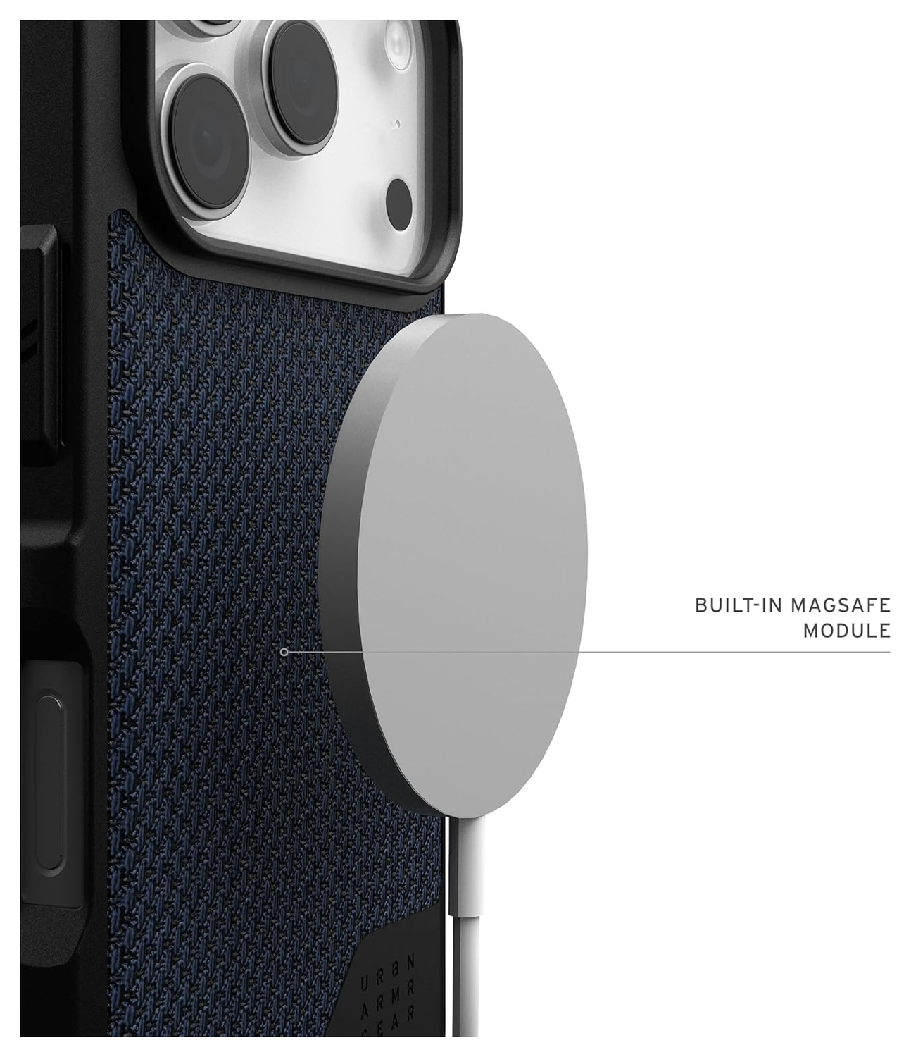 UAG Metropolis LT iPhone 17 Pro Hoesje MagSafe Back Cover Kevlar Mallard afbeelding 5
