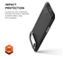 UAG Metropolis LT Apple iPhone Air Hoesje MagSafe Back Cover Kevlar Zwart afbeelding 4