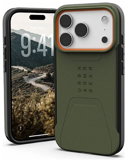 UAG Civilian iPhone 17 Pro Hoesje MagSafe Back Cover Olive afbeelding 1