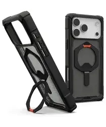 UAG Plasma XTE iPhone 17 Pro Max Hoesje MagSafe Stand Back Cover Zwart Oranje afbeelding