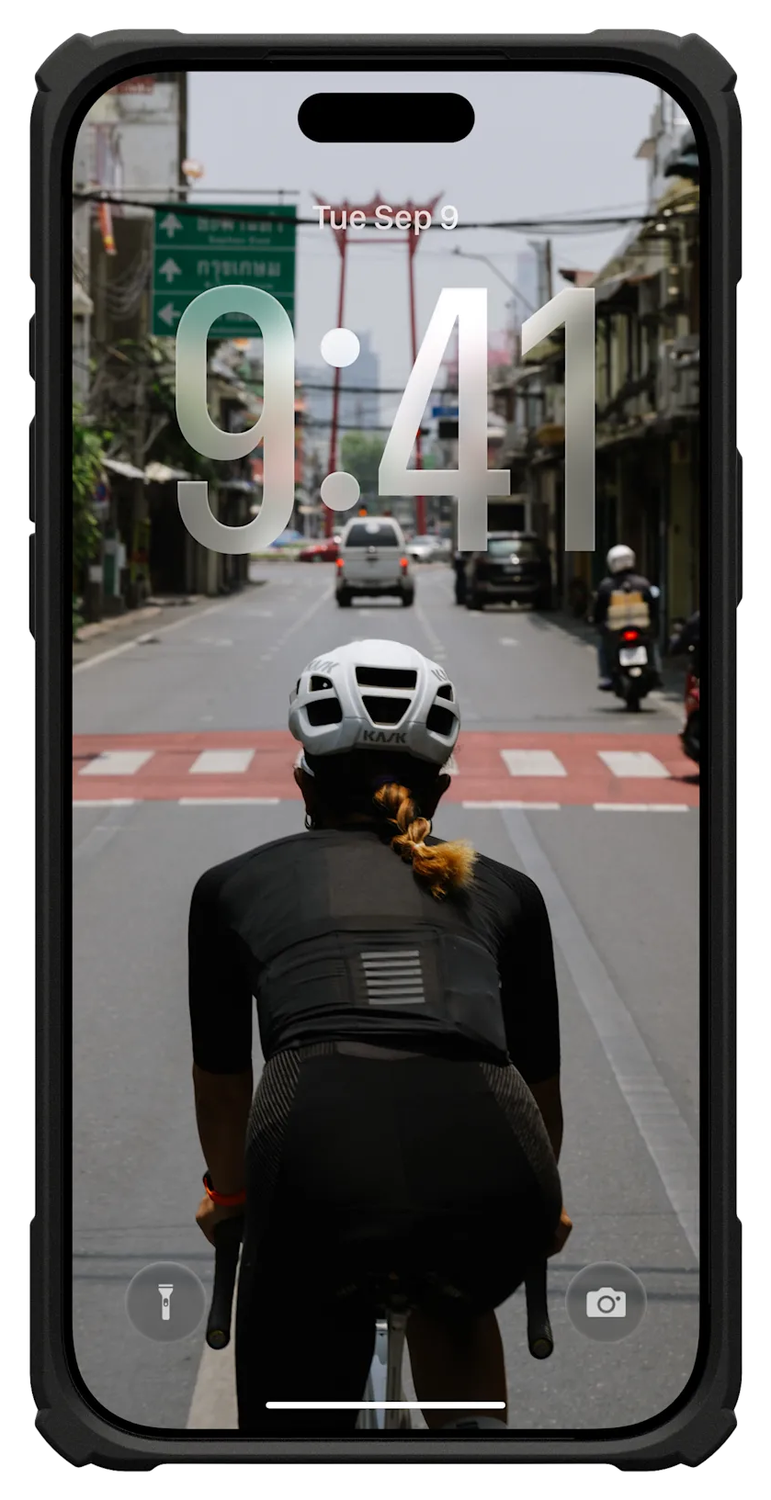 UAG Plasma XTE iPhone 17 Pro Max Hoesje MagSafe Stand Back Cover Zwart Oranje afbeelding 2