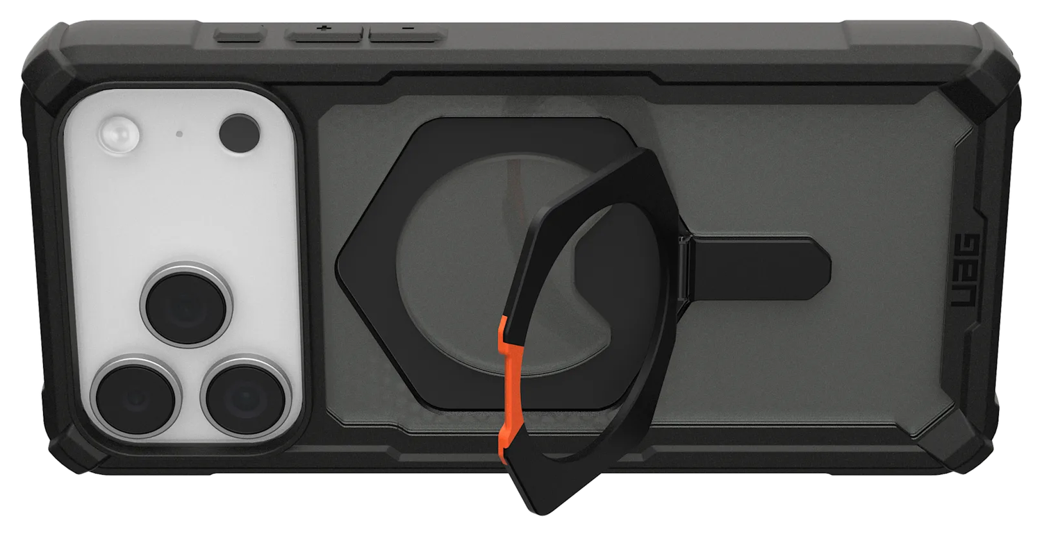 UAG Plasma XTE iPhone 17 Pro Max Hoesje MagSafe Stand Back Cover Zwart Oranje afbeelding 3