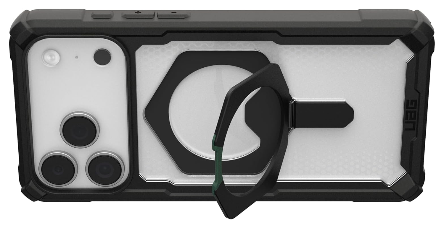 UAG Plasma XTE iPhone 17 Pro Max Hoesje MagSafe Stand Back Cover Clear Zwart afbeelding 8