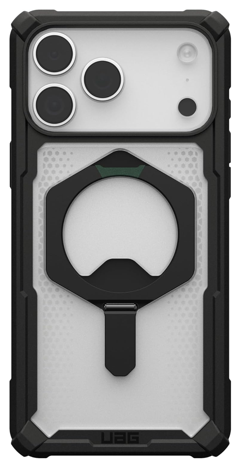 UAG Plasma XTE iPhone 17 Pro Max Hoesje MagSafe Stand Back Cover Clear Zwart afbeelding 9