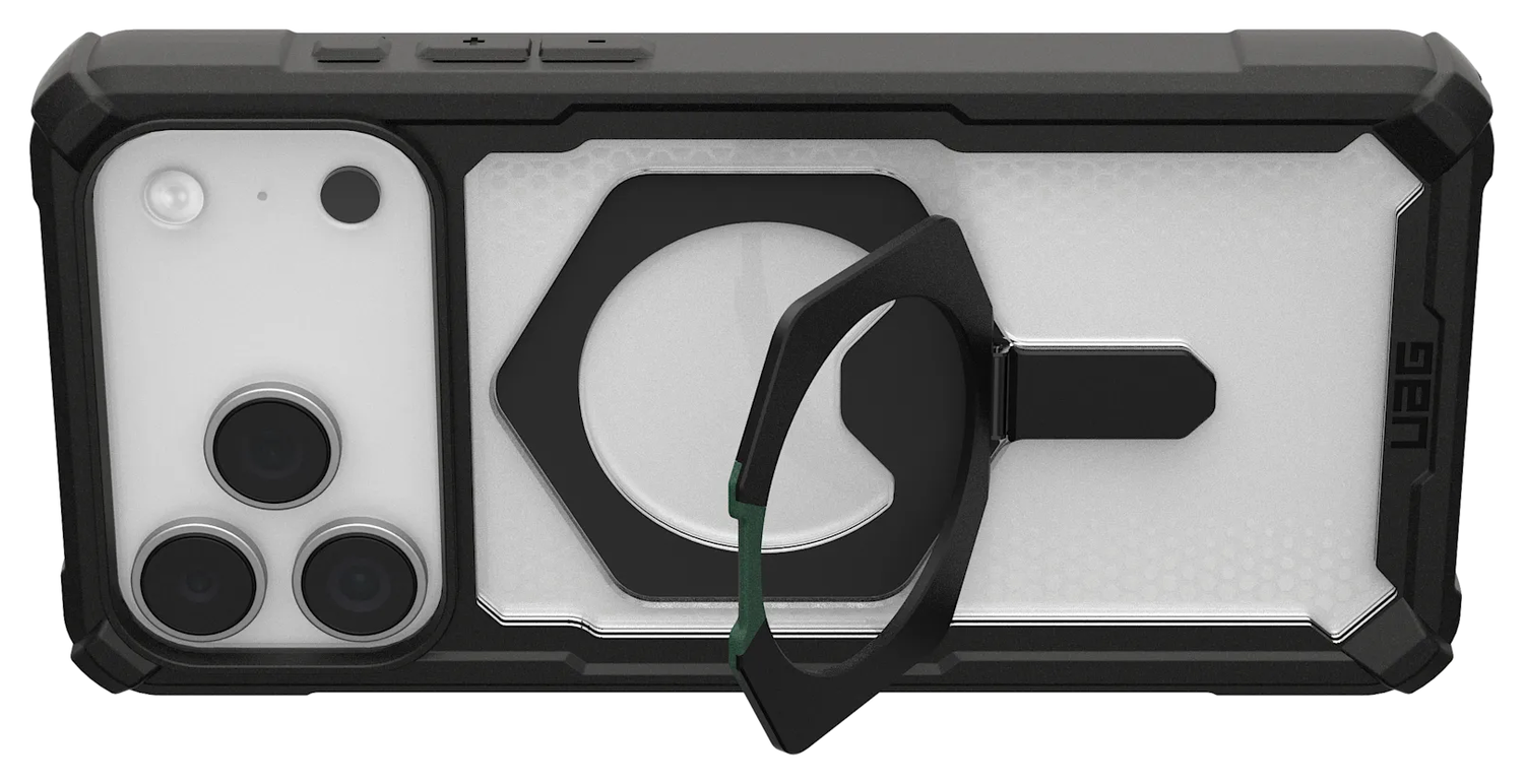 UAG Plasma XTE iPhone 17 Pro Max Hoesje MagSafe Stand Back Cover Clear Zwart afbeelding 6