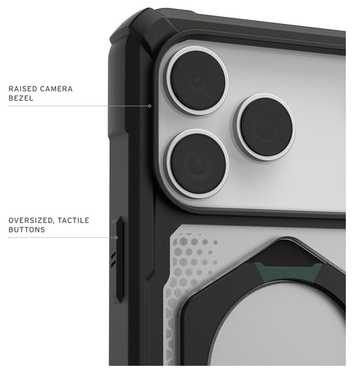 UAG Plasma XTE iPhone 17 Pro Max Hoesje MagSafe Stand Back Cover Clear Zwart afbeelding 6