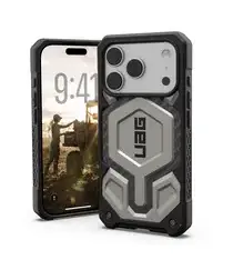 UAG Monarch Pro iPhone 17 Pro Hoesje MagSafe Back Cover Titanium afbeelding