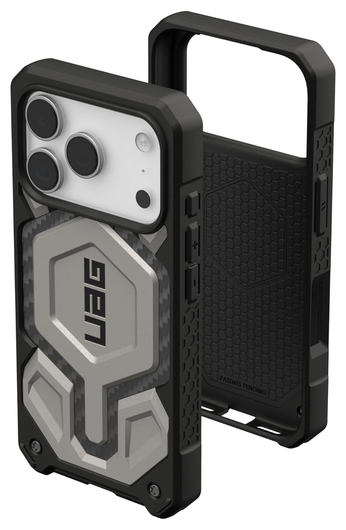 UAG Monarch Pro iPhone 17 Pro Hoesje MagSafe Back Cover Titanium afbeelding 2