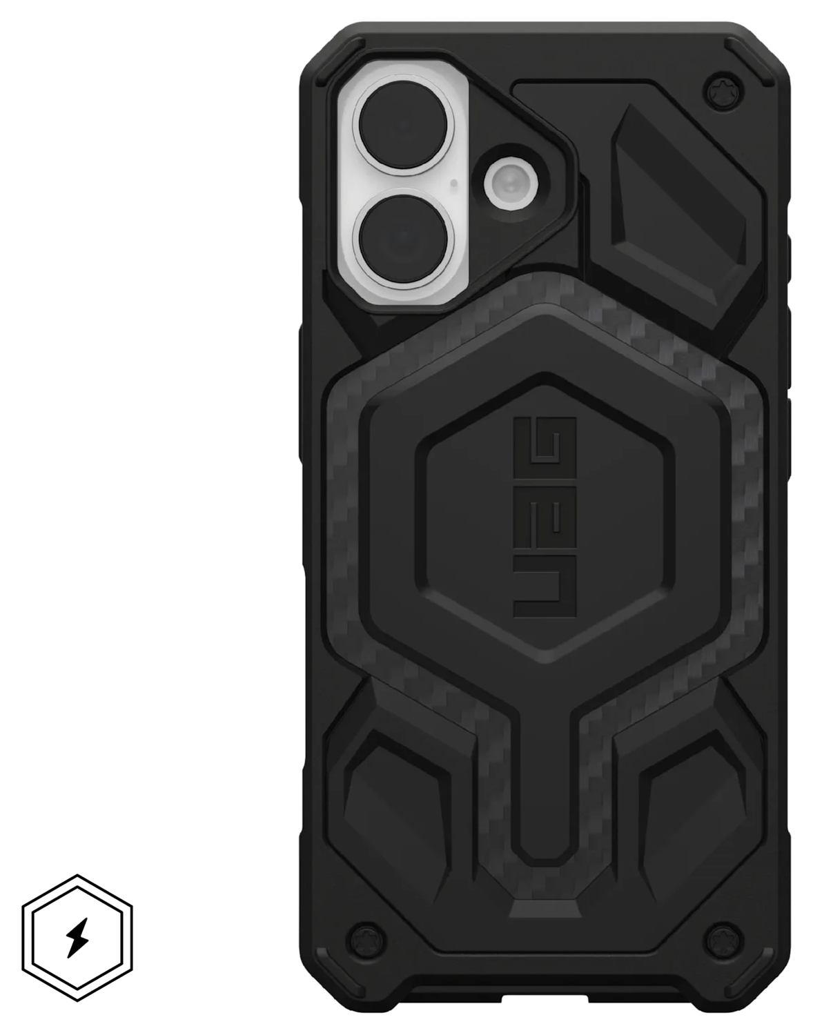 UAG Monarch Pro Apple iPhone 17 Hoesje MagSafe Back Cover Carbon Fiber afbeelding 1