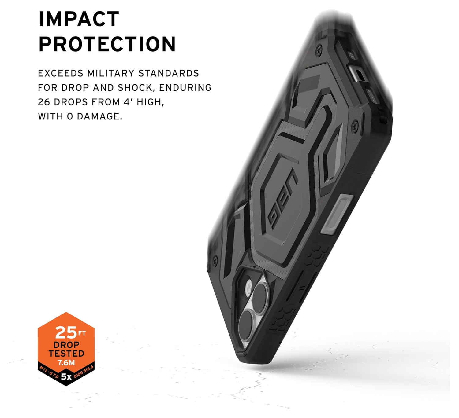 UAG Monarch Pro iPhone 17 Hoesje MagSafe Back Cover Carbon Fiber afbeelding 4