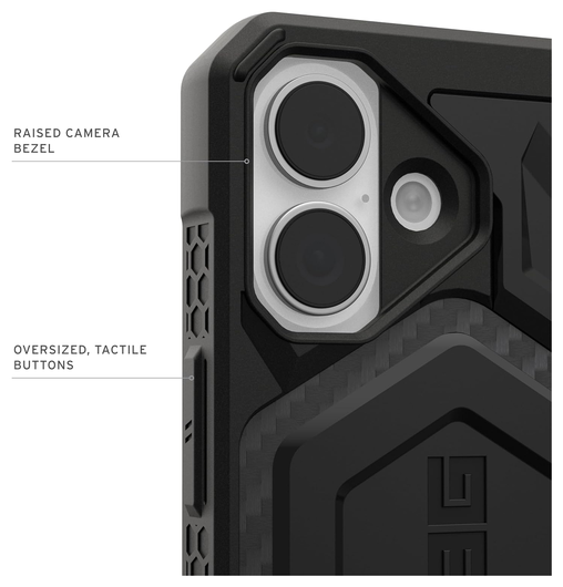 UAG Monarch Pro iPhone 17 Hoesje MagSafe Back Cover Carbon Fiber afbeelding 6