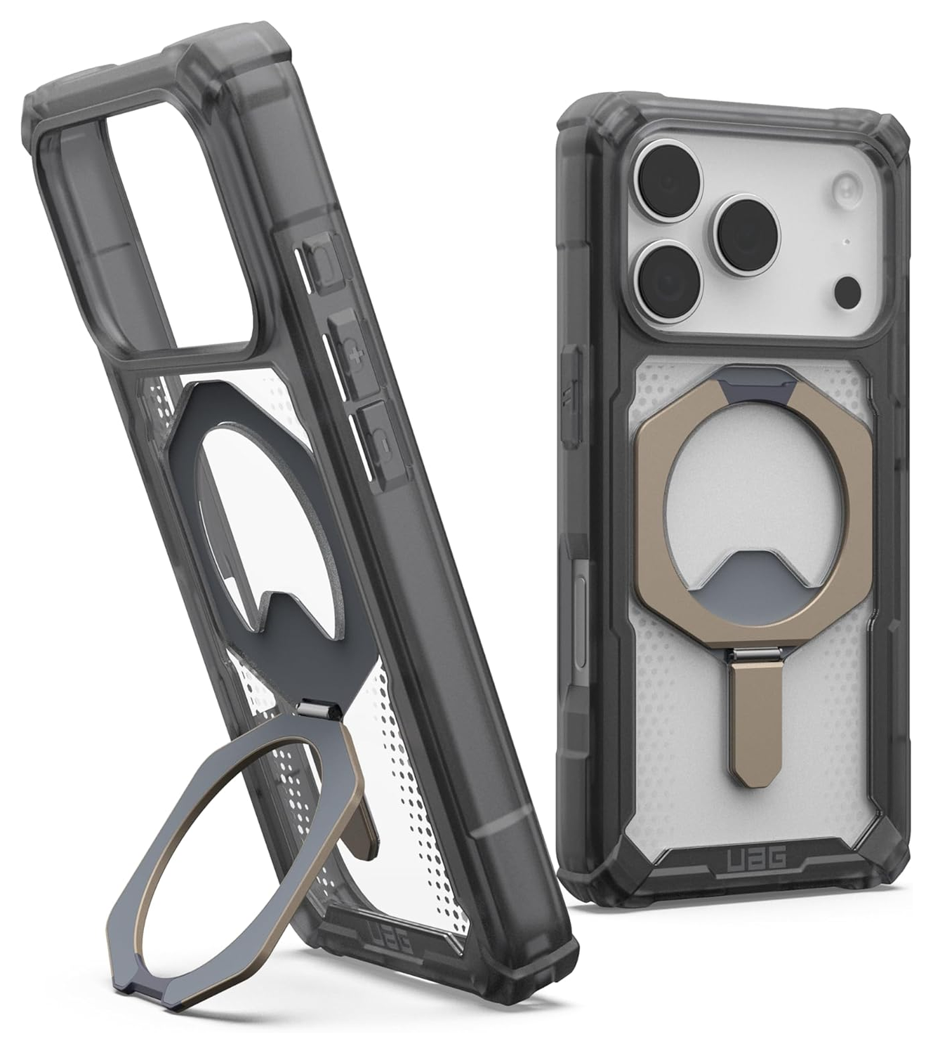 UAG Plasma XTE iPhone 17 Pro Hoesje MagSafe Stand Back Cover Ash Titanium afbeelding 1