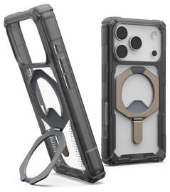 UAG Plasma XTE iPhone 17 Pro Hoesje MagSafe Stand Back Cover Ash Titanium