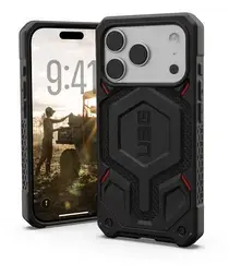 UAG Monarch Pro iPhone 17 Pro Hoesje MagSafe Back Cover Kevlar Zwart afbeelding