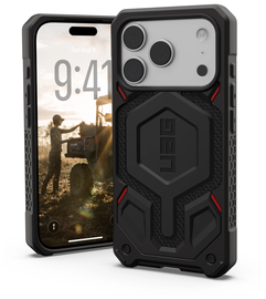 UAG Monarch Pro iPhone 17 Pro Hoesje MagSafe Back Cover Kevlar Zwart