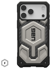 Urban Armor Gear Monarch Apple  iPhone 17 Pro Max Hoesje Titanium afbeelding
