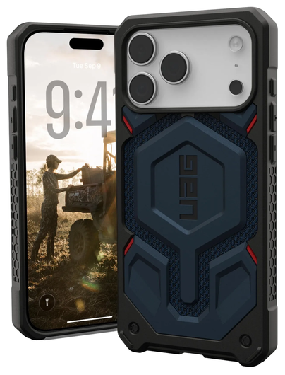 UAG Monarch Pro Apple iPhone 17 Pro Max Hoesje MagSafe Back Cover Kevlar Mallard afbeelding 1