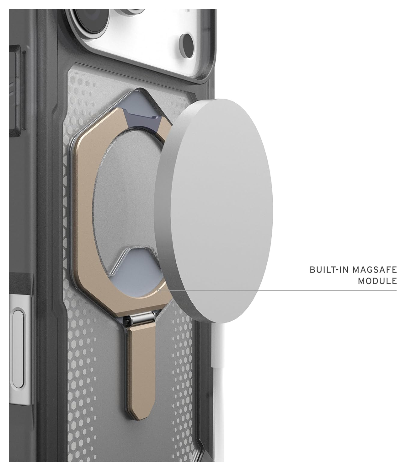 UAG Plasma XTE iPhone 17 Pro Max Hoesje MagSafe Stand Back Cover Ash Titanium afbeelding 5