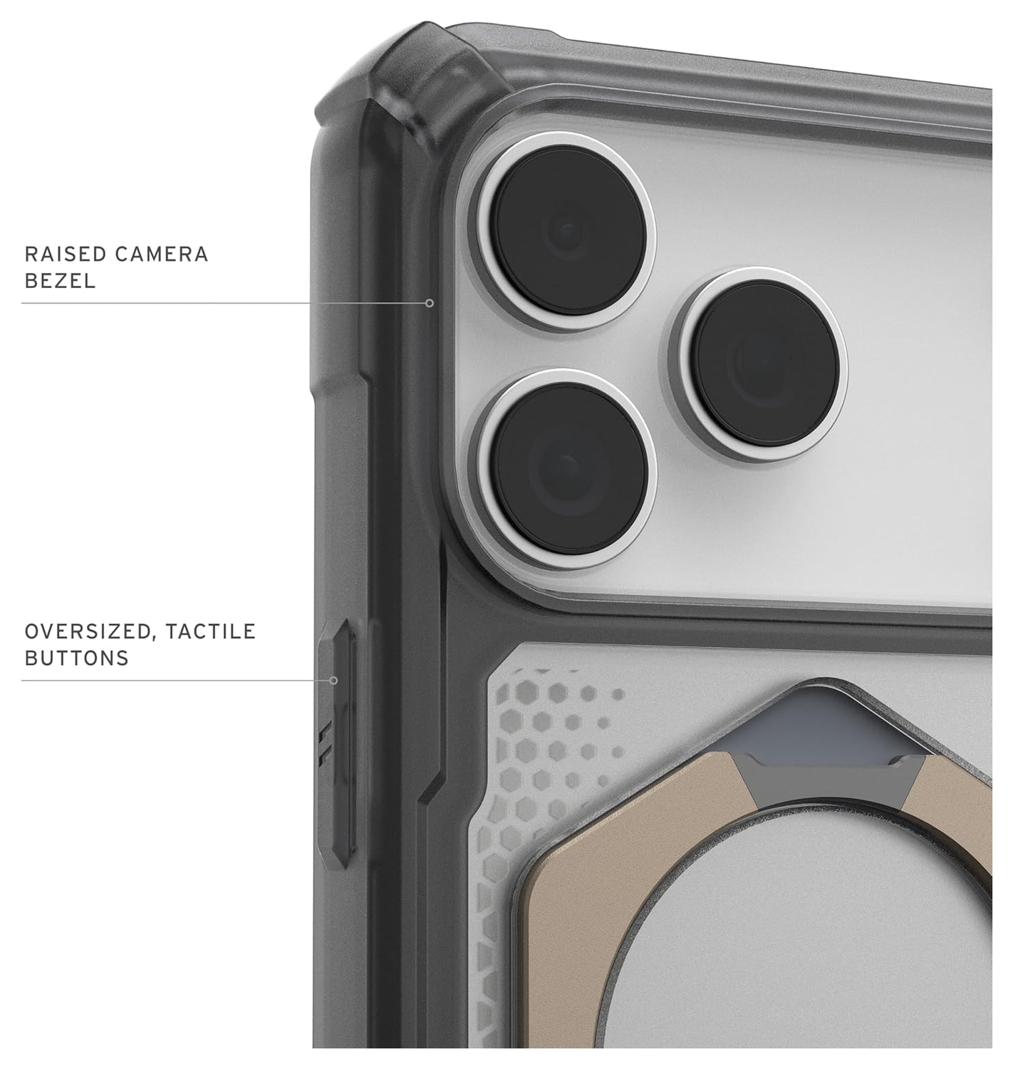 UAG Plasma XTE iPhone 17 Pro Max Hoesje MagSafe Stand Back Cover Ash Titanium afbeelding 6