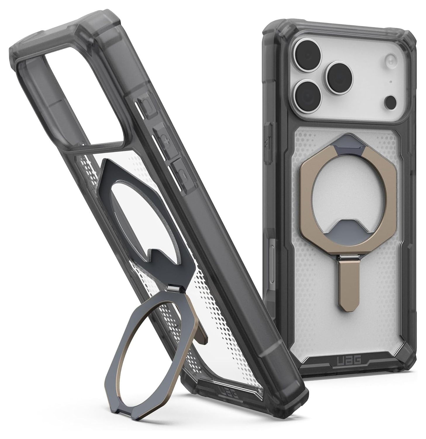 UAG Plasma XTE iPhone 17 Pro Max Hoesje MagSafe Stand Back Cover Ash Titanium afbeelding 1