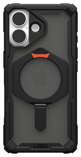 UAG Plasma XTE iPhone 17 Hoesje MagSafe Stand Back Cover Zwart Oranje afbeelding 2