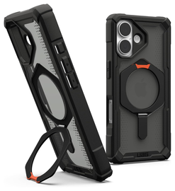 UAG Plasma XTE iPhone 17 Hoesje MagSafe Stand Back Cover Zwart Oranje
