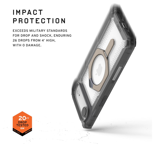 UAG Plasma XTE iPhone Air Hoesje MagSafe Stand Back Cover Ash Titanium afbeelding 4