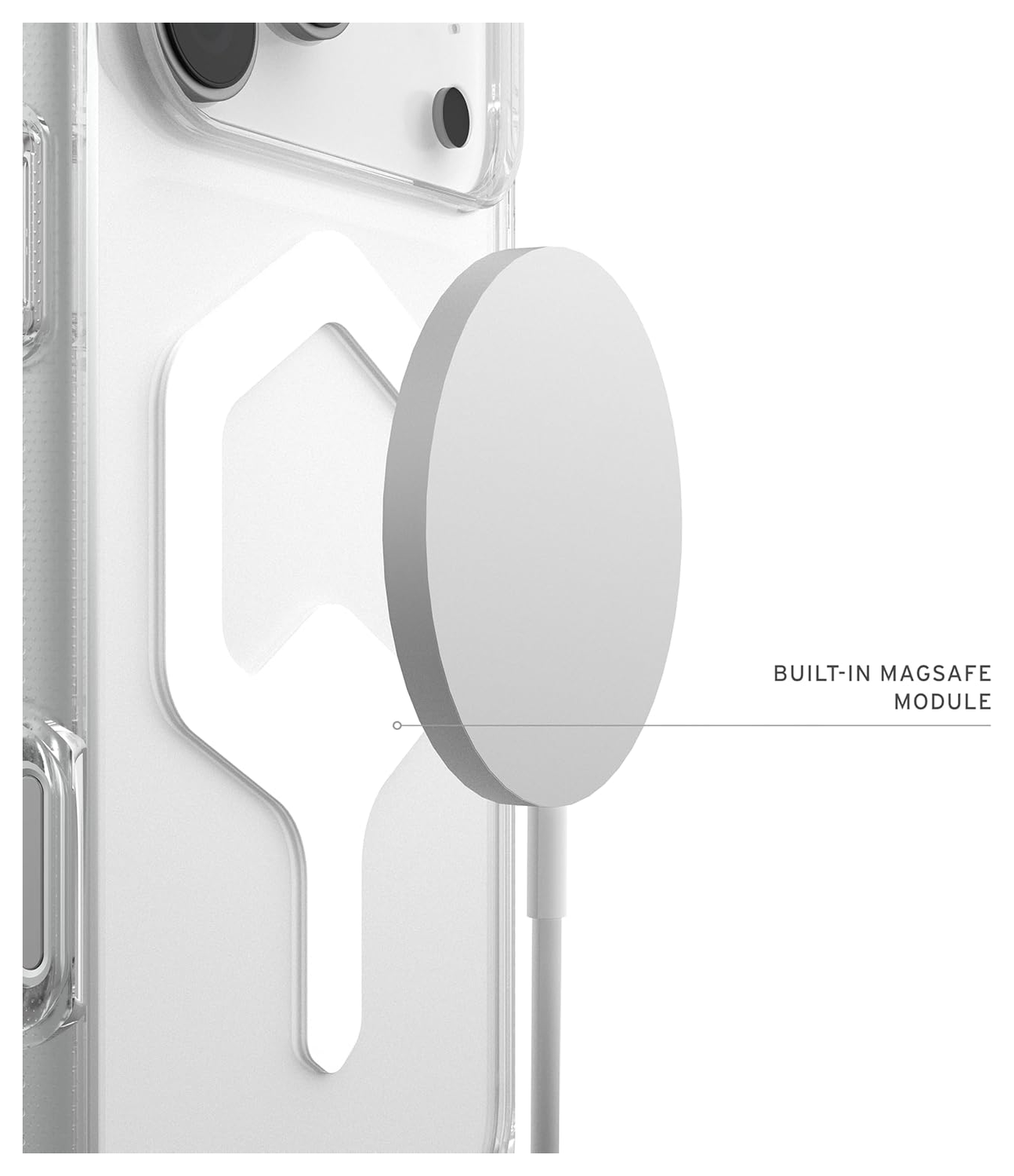 UAG Plyo Pro iPhone 17 Pro Max Hoesje MagSafe Back Cover Ice Wit afbeelding 5