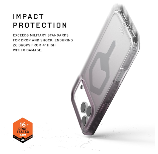 UAG Plyo Pro iPhone 17 Pro Max Hoesje MagSafe Back Cover Zwart Transparant afbeelding 4