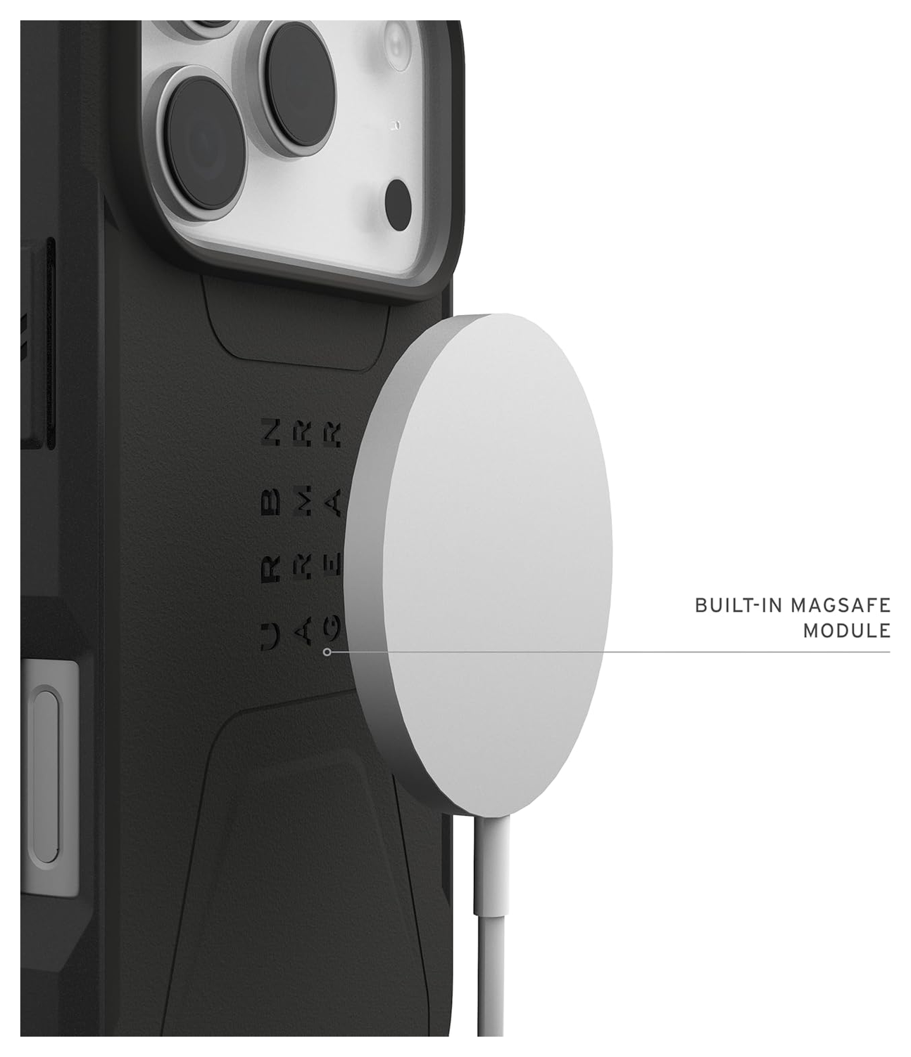 UAG Civilian iPhone 17 Pro Hoesje MagSafe Back Cover Zwart afbeelding 6