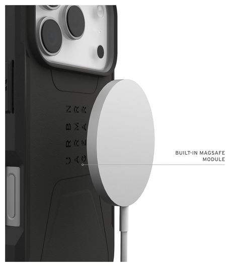 UAG Civilian iPhone 17 Pro Hoesje MagSafe Back Cover Zwart afbeelding 6