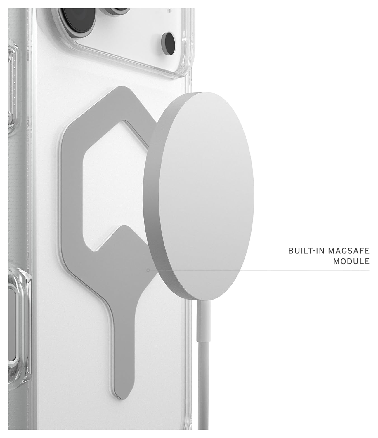 UAG Plyo Pro iPhone 17 Pro Max Hoesje MagSafe Back Cover Ice Zilver afbeelding 5