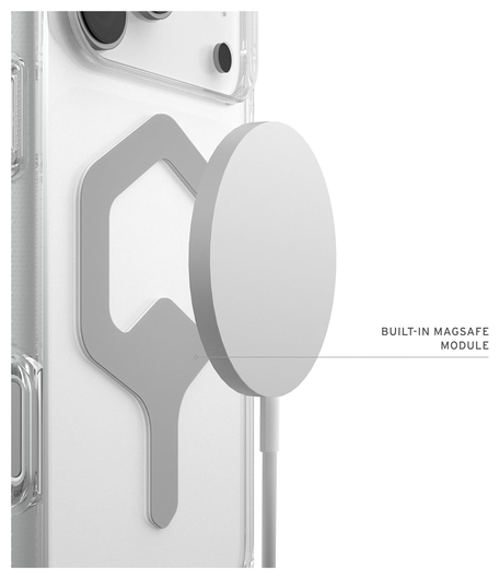 UAG Plyo Pro iPhone 17 Pro Max Hoesje MagSafe Back Cover Ice Zilver afbeelding 5