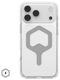 UAG Plyo Pro iPhone 17 Pro Max Hoesje MagSafe Back Cover Ice Zilver