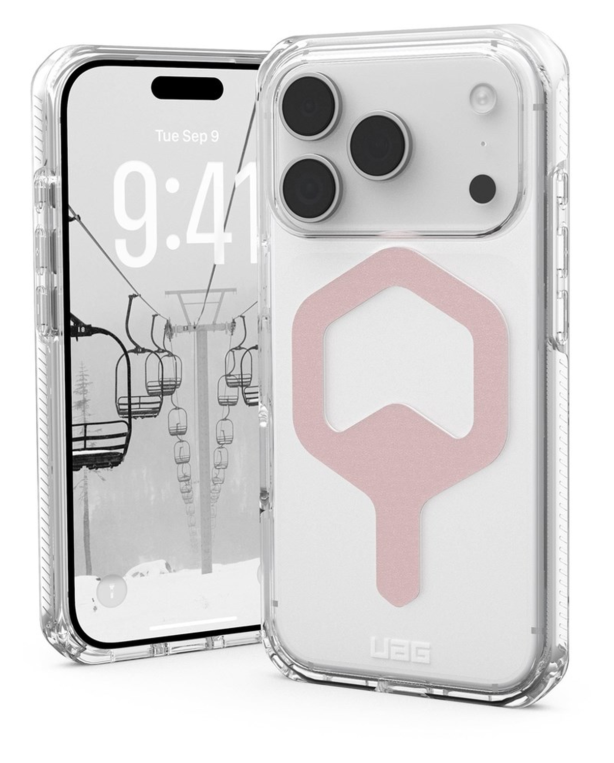 UAG Plyo Pro iPhone 17 Pro Hoesje MagSafe Back Cover Ice Roze Goud afbeelding 1