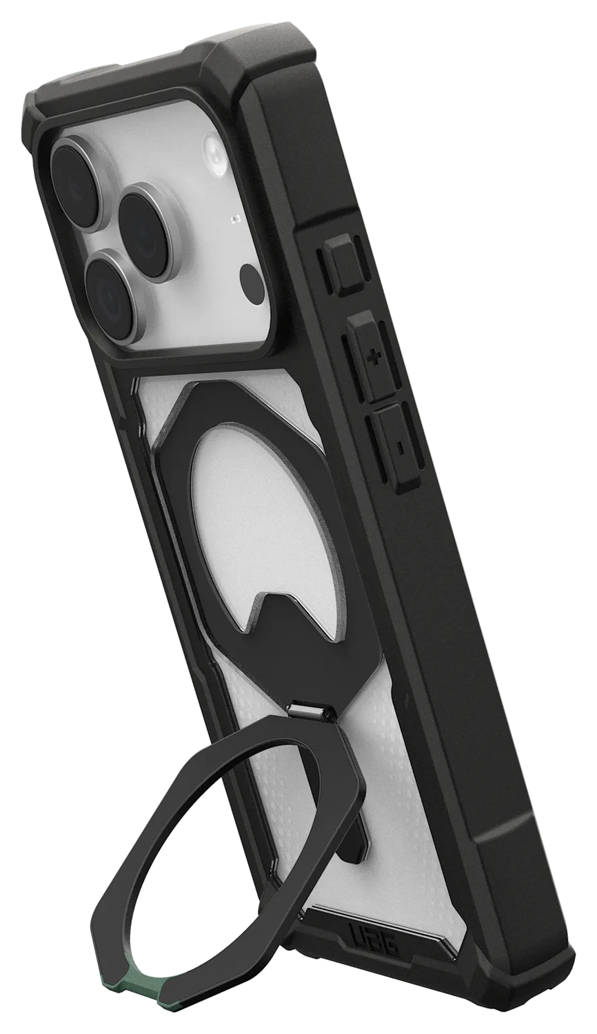 UAG Plasma XTE iPhone 17 Pro Hoesje MagSafe Stand Back Cover Transparant Zwart afbeelding 3