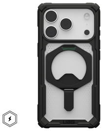 UAG Plasma XTE iPhone 17 Pro Hoesje MagSafe Stand Back Cover Transparant Zwart afbeelding