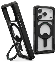 UAG Plasma XTE iPhone 17 Pro Hoesje MagSafe Stand Back Cover Transparant Zwart