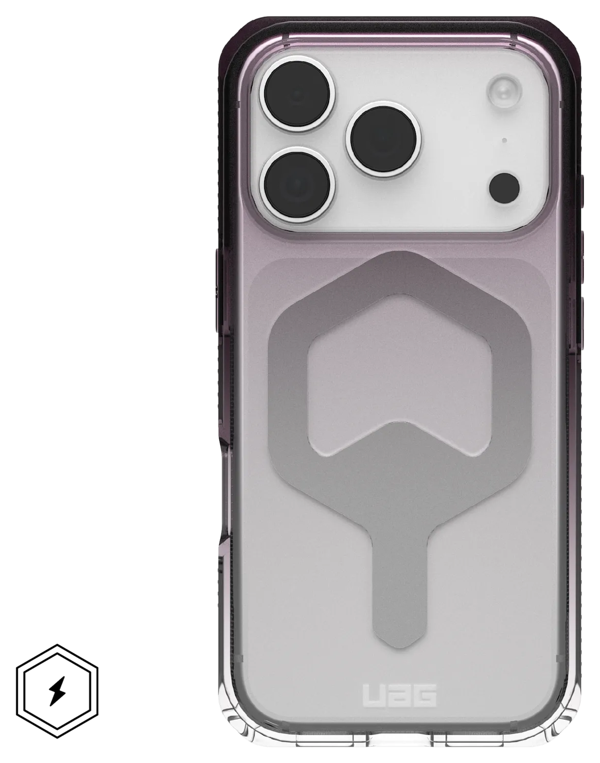 UAG Plyo Pro Apple iPhone 17 Pro Hoesje MagSafe Back Cover Zwart Transparant afbeelding 1