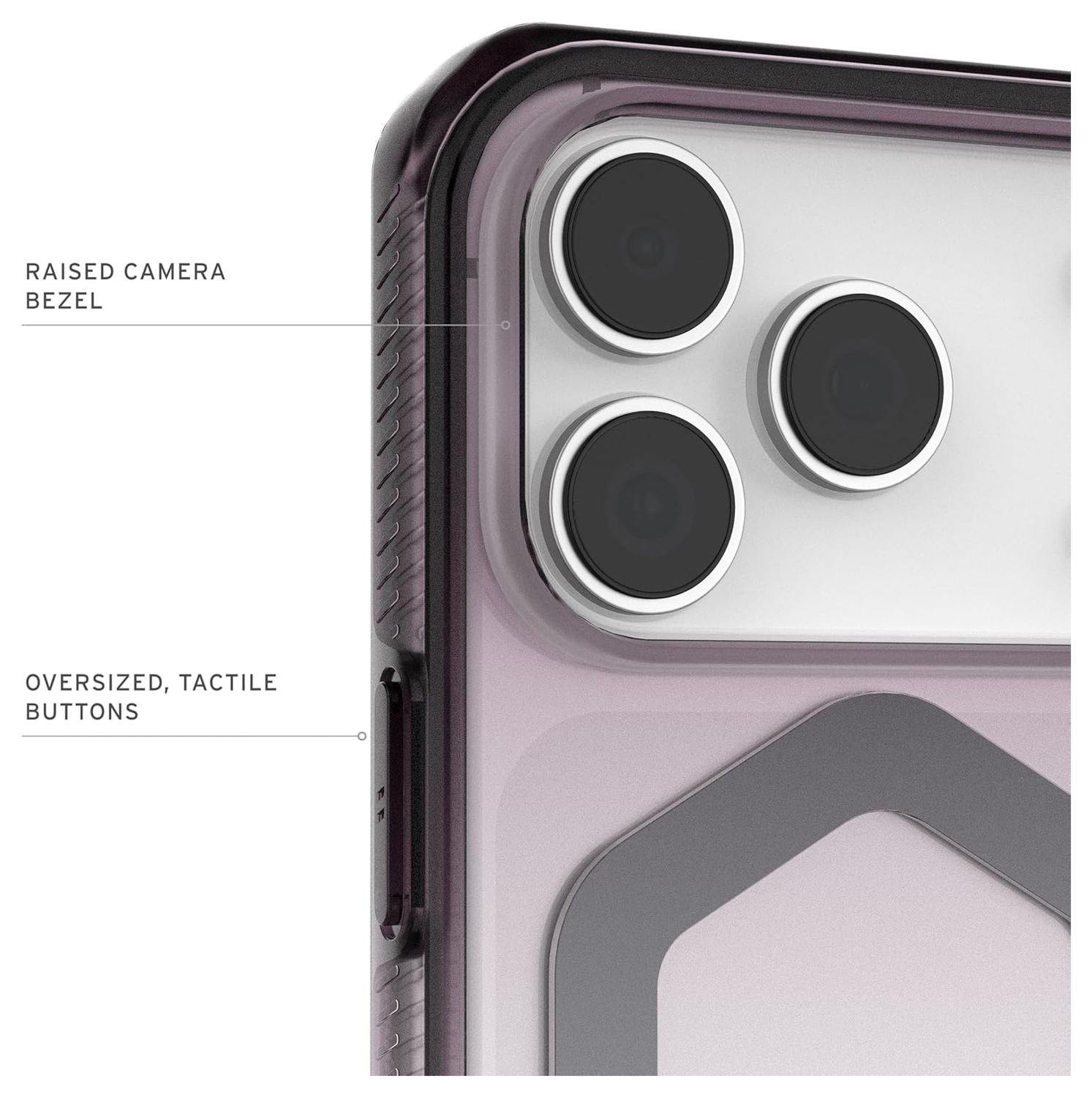 UAG Plyo Pro iPhone 17 Pro Hoesje MagSafe Back Cover Zwart Transparant afbeelding 6