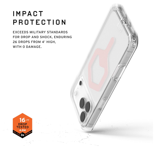 UAG Plyo Pro iPhone 17 Pro Max Hoesje MagSafe Back Cover Ice Roze Goud afbeelding 4