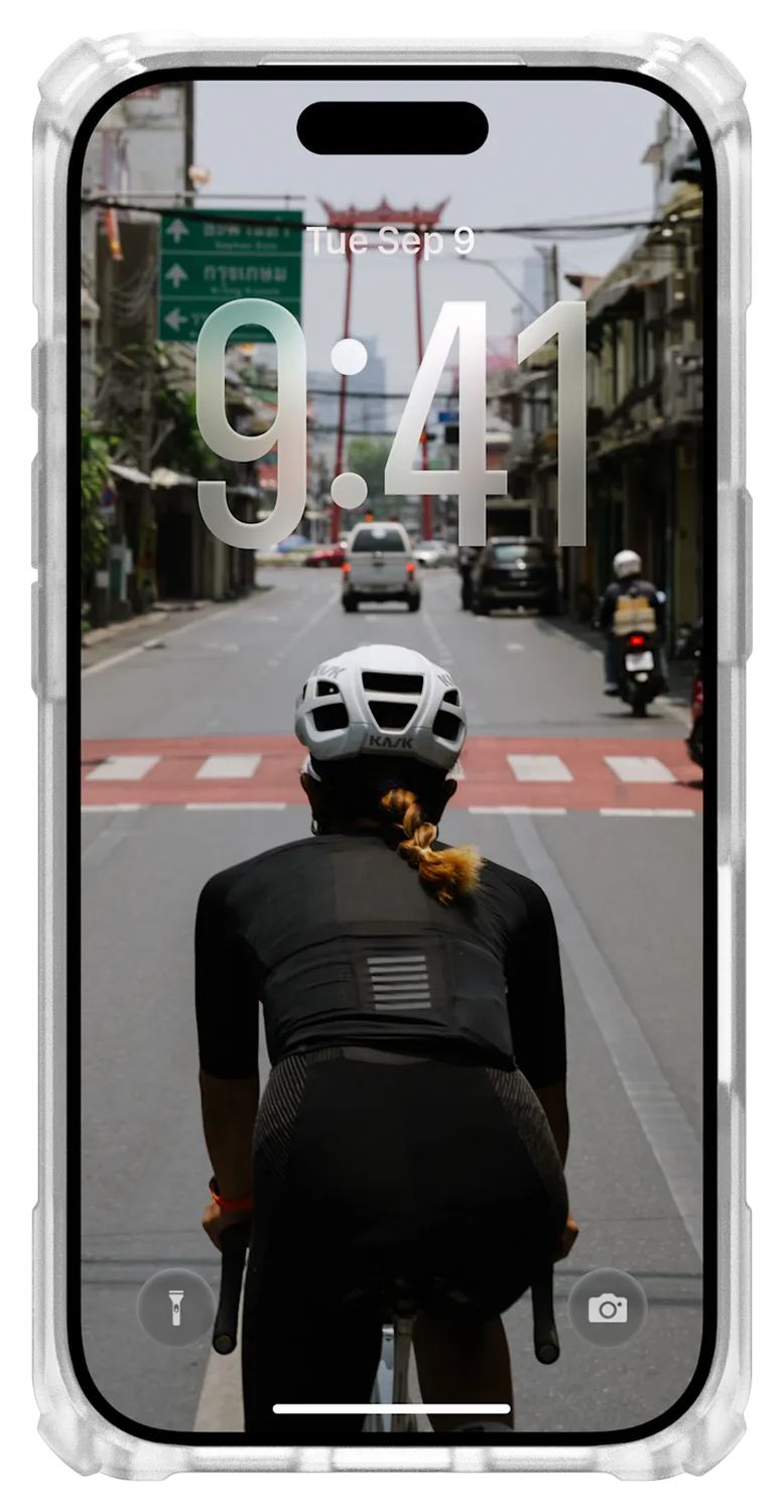 UAG Plasma XTE iPhone 17 Pro Hoesje MagSafe Stand Back Cover Titanium Clear afbeelding 6