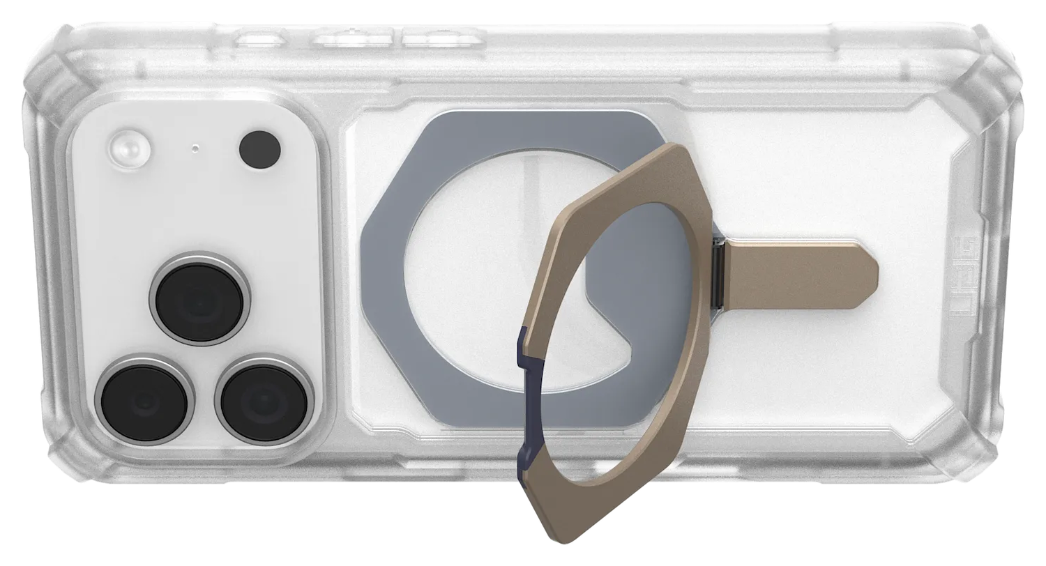 UAG Plasma XTE iPhone 17 Pro Hoesje MagSafe Stand Back Cover Titanium Clear afbeelding 5