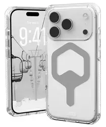 UAG Plyo Pro iPhone 17 Pro Hoesje MagSafe Back Cover Ice Zilver afbeelding