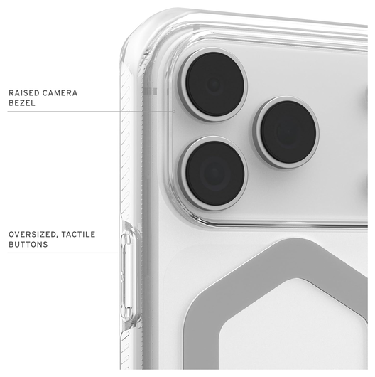 UAG Plyo Pro iPhone 17 Pro Hoesje MagSafe Back Cover Ice Zilver afbeelding 7