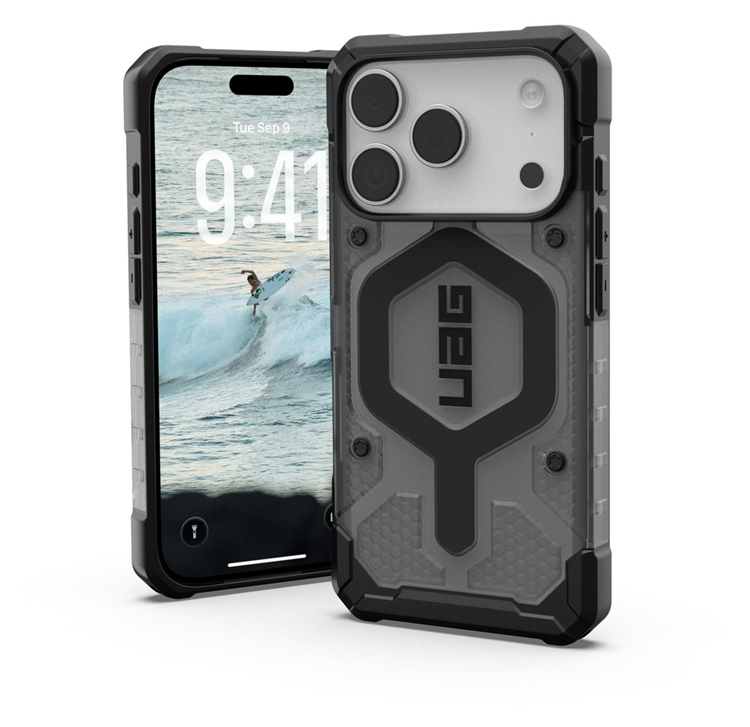 UAG Pathfinder iPhone 17 Pro Hoesje MagSafe Back Cover Ash Zwart afbeelding 1