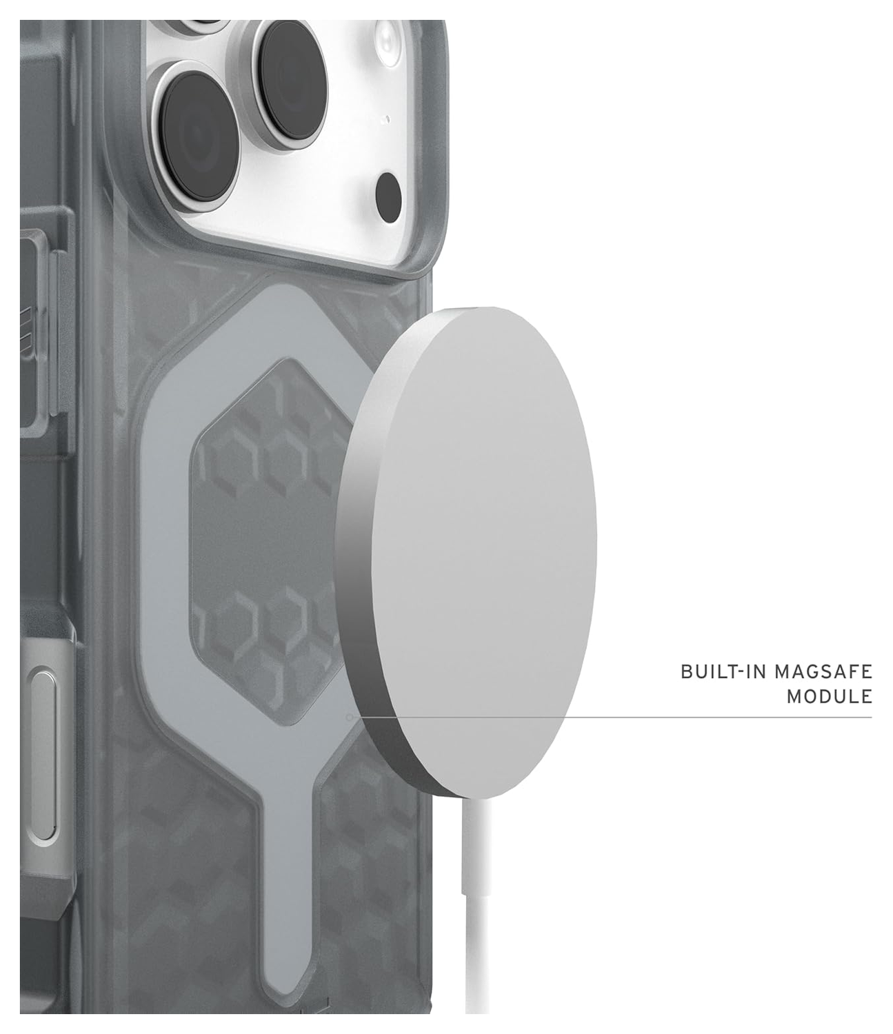UAG Essential Armor iPhone 17 Pro Hoesje MagSafe Back Cover Ash afbeelding 5