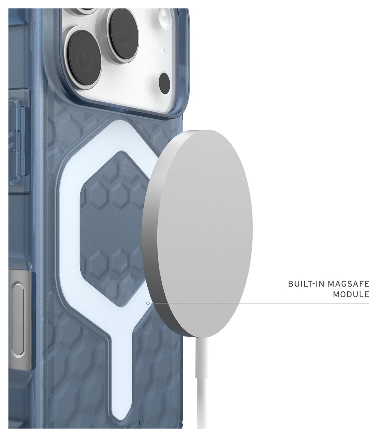 UAG Essential Armor iPhone 17 Pro Hoesje MagSafe Back Cover Blauw afbeelding 5