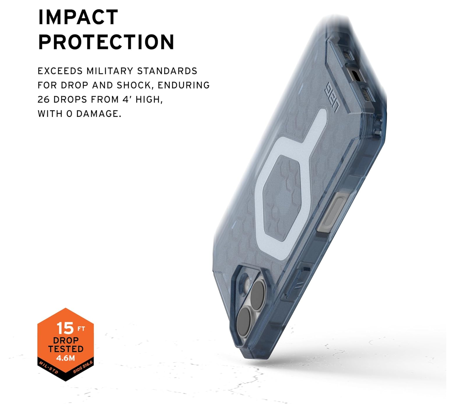 UAG Essential Armor Apple iPhone 17 Hoesje MagSafe Back Cover Blauw afbeelding 4